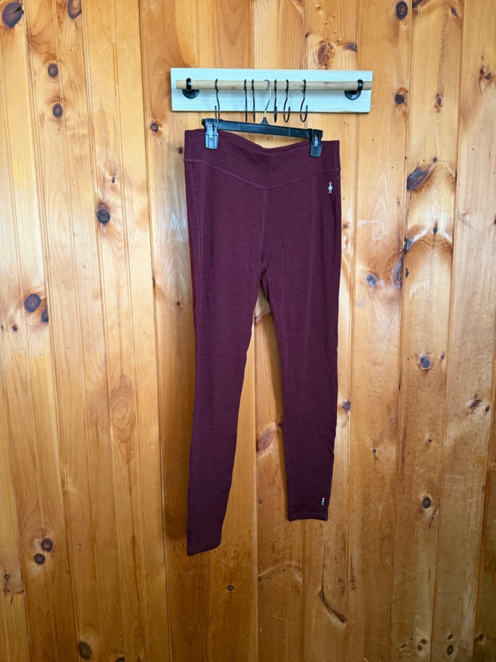 Smartwool Maroon Thermal Crew Neck Pullover